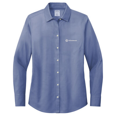 TCW - Brook's Brother Women's Wrinkle Free Stretch Pinpoint Shirt Thumbnail