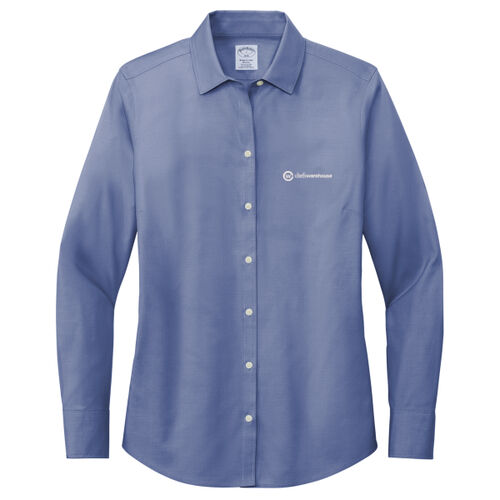 TCW - Brook's Brother Women's Wrinkle Free Stretch Pinpoint Shirt Thumbnail