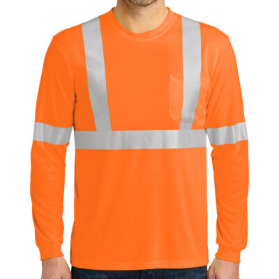  Corner Stone Ansi 107 Class 2 Long Sleeve Safety T Shirt Thumbnail